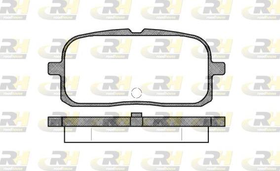 Roadhouse 2715.00 - Гальмівні колодки, дискові гальма autocars.com.ua