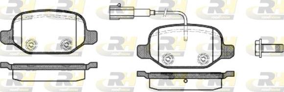 Roadhouse 2727.02 - Гальмівні колодки, дискові гальма autocars.com.ua