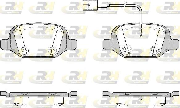 Roadhouse 2727.22 - Гальмівні колодки, дискові гальма autocars.com.ua