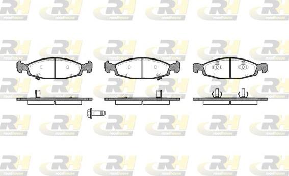 Roadhouse 2736.12 - Гальмівні колодки, дискові гальма autocars.com.ua