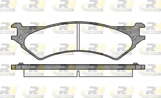 Roadhouse 2737.00 - Тормозные колодки, дисковые, комплект avtokuzovplus.com.ua