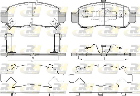 Roadhouse 2816.12 - Тормозные колодки, дисковые, комплект autodnr.net