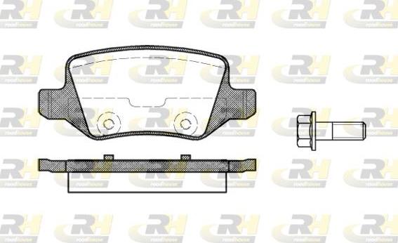 Roadhouse 2818.00 - Гальмівні колодки, дискові гальма autocars.com.ua