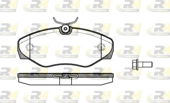 Roadhouse 2834.10 - Гальмівні колодки, дискові гальма autocars.com.ua