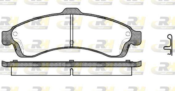 Roadhouse 2837.02 - Гальмівні колодки, дискові гальма autocars.com.ua