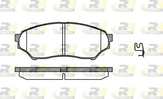 Roadhouse 2845.01 - Гальмівні колодки, дискові гальма autocars.com.ua