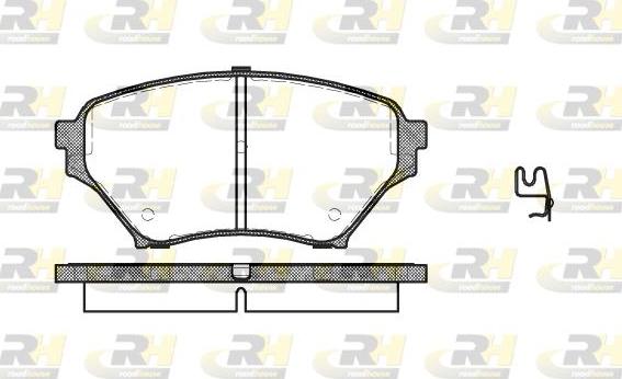 Roadhouse 2850.02 - Гальмівні колодки, дискові гальма autocars.com.ua