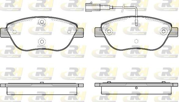 Roadhouse 2859.45 - Тормозные колодки, дисковые, комплект avtokuzovplus.com.ua