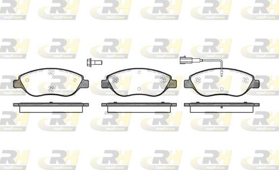 Roadhouse 2860.01 - Гальмівні колодки, дискові гальма autocars.com.ua