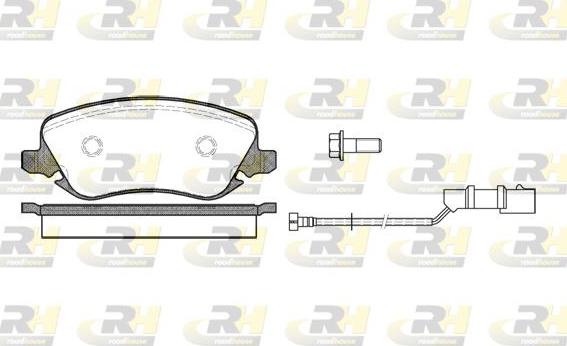 Roadhouse 2879.02 - Гальмівні колодки, дискові гальма autocars.com.ua