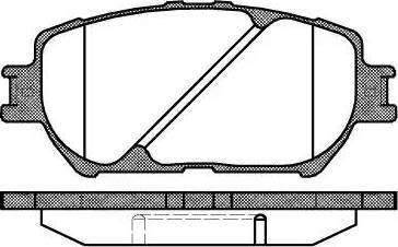 Alpha Brakes HKP-TY-104 - Тормозные колодки, дисковые, комплект autodnr.net