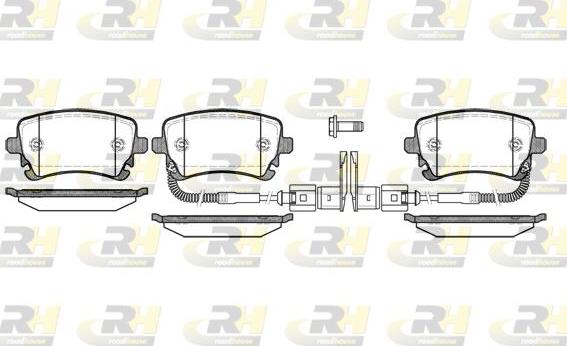 Roadhouse 2897.02 - Гальмівні колодки, дискові гальма autocars.com.ua