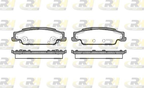 Roadhouse 2952.02 - Гальмівні колодки, дискові гальма autocars.com.ua