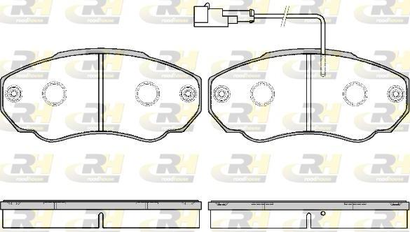 Roadhouse 2960.21 - Тормозные колодки, дисковые, комплект avtokuzovplus.com.ua