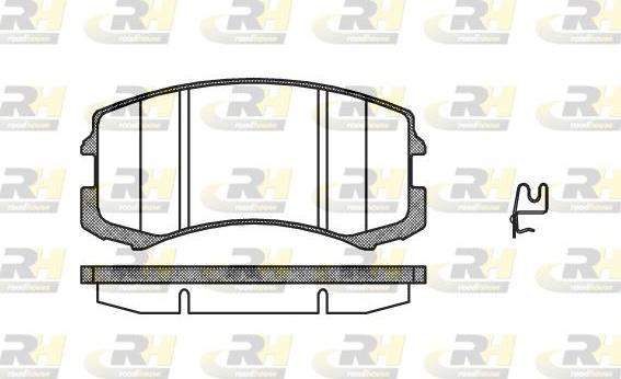 Roadhouse 2965.01 - Гальмівні колодки, дискові гальма autocars.com.ua