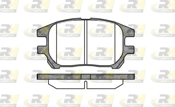 Roadhouse 2972.00 - Гальмівні колодки, дискові гальма autocars.com.ua