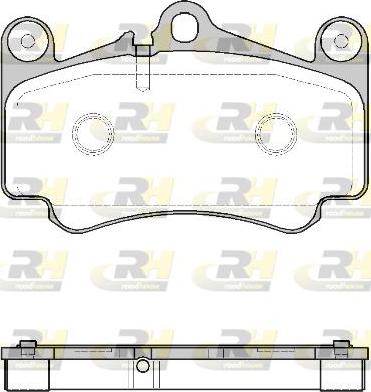 Roadhouse 2981.00 - Гальмівні колодки, дискові гальма autocars.com.ua