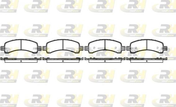 Roadhouse 2989.10 - Тормозные колодки, дисковые, комплект autodnr.net