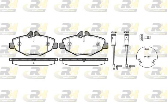 Roadhouse 2990.02 - Тормозные колодки, дисковые, комплект avtokuzovplus.com.ua