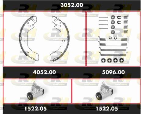 Roadhouse 3052.00 - Комплект гальм, барабанний механізм autocars.com.ua