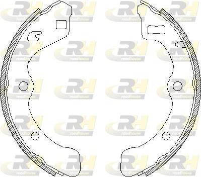 Roadhouse 4067.00 - Тормозные башмаки, барабанные avtokuzovplus.com.ua