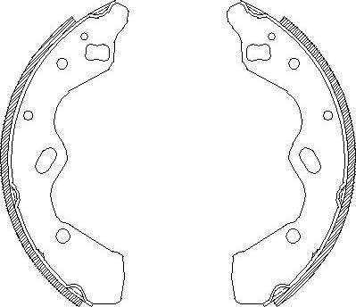 Alpha Brakes HST-MZ-037 - Комплект гальм, барабанний механізм autocars.com.ua