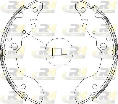 Roadhouse 4124.00 - Тормозные башмаки, барабанные avtokuzovplus.com.ua