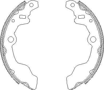 Alpha Brakes HST-SU-008 - Комплект тормозных колодок, барабанные autodnr.net