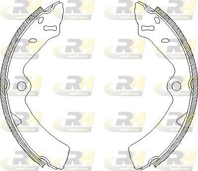 Roadhouse 4167.00 - Тормозные башмаки, барабанные autodnr.net