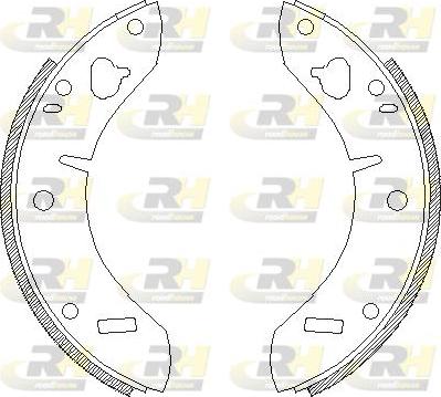 Roadhouse 4205.00 - Тормозные башмаки, барабанные avtokuzovplus.com.ua