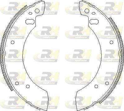 Roadhouse 4254.00 - Тормозные башмаки, барабанные avtokuzovplus.com.ua