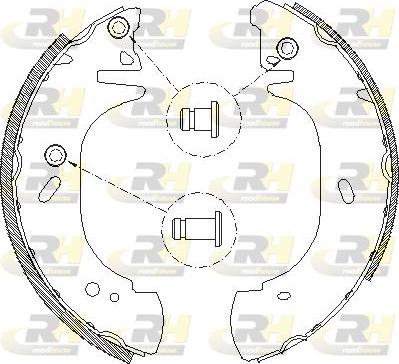 Roadhouse 4306.00 - Тормозные башмаки, барабанные avtokuzovplus.com.ua