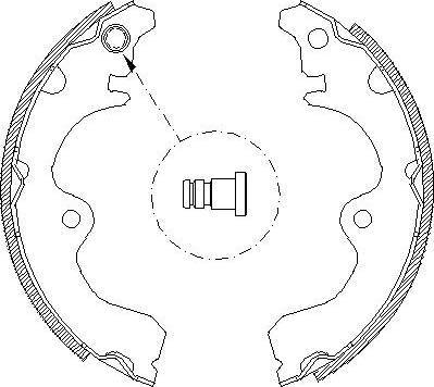 Alpha Brakes HST-TY-047 - Комплект гальм, барабанний механізм autocars.com.ua