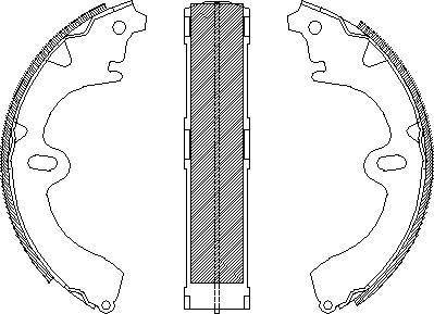 Alpha Brakes HST-TY-034 - Комплект гальм, барабанний механізм autocars.com.ua