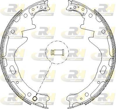 Roadhouse 4357.00 - Гальмівні колодки autocars.com.ua