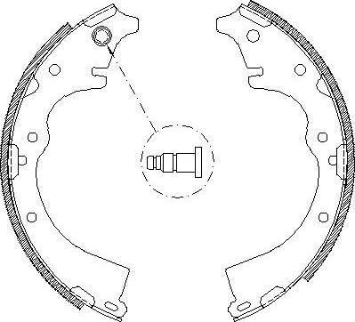 Alpha Brakes HST-TY-057 - Комплект гальм, барабанний механізм autocars.com.ua