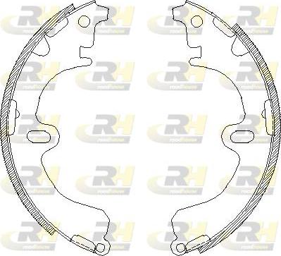 Roadhouse 4380.01 - Тормозные башмаки, барабанные autodnr.net