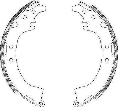 Alpha Brakes HST-TY-040 - Комплект тормозных колодок, барабанные autodnr.net