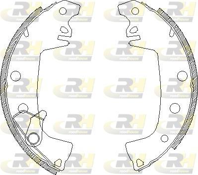 Roadhouse 4655.01 - Тормозные башмаки, барабанные avtokuzovplus.com.ua