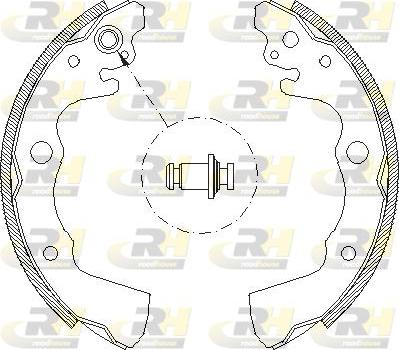 Roadhouse 4662.00 - Тормозные башмаки, барабанные avtokuzovplus.com.ua