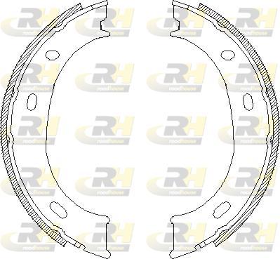 Roadhouse 4710.00 - Гальмівні колодки барабанні autocars.com.ua