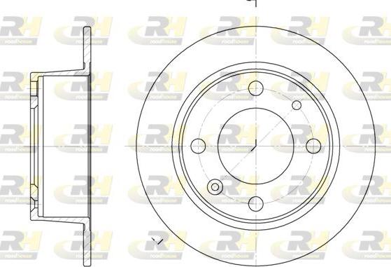 Roadhouse 6021.00 - Тормозной диск avtokuzovplus.com.ua