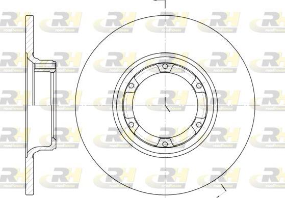 Roadhouse 6033.00 - Гальмівний диск autocars.com.ua