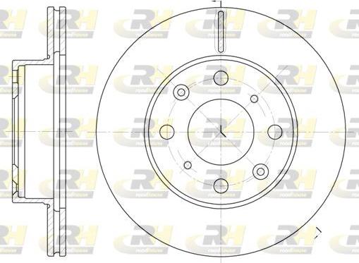 Roadhouse 6038.10 - Гальмівний диск autocars.com.ua