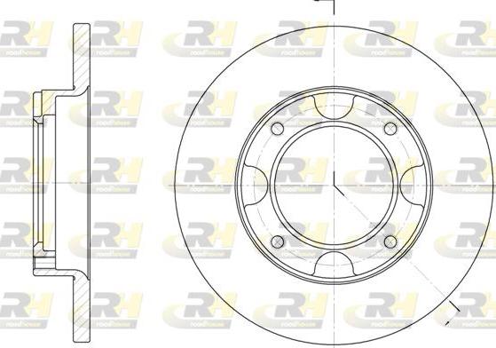 Roadhouse 6039.00 - Гальмівний диск autocars.com.ua