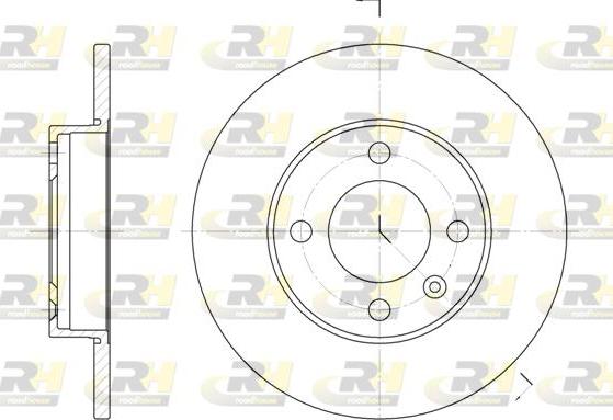 Roadhouse 6086.00 - Гальмівний диск autocars.com.ua