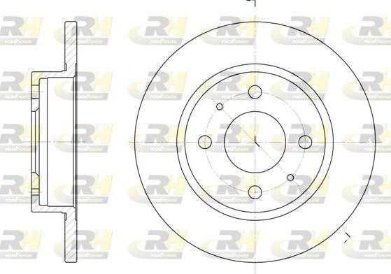 Roadhouse 6101.00 - Гальмівний диск autocars.com.ua