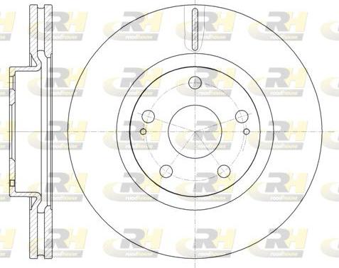 Roadhouse 61050.10 - Тормозной диск avtokuzovplus.com.ua