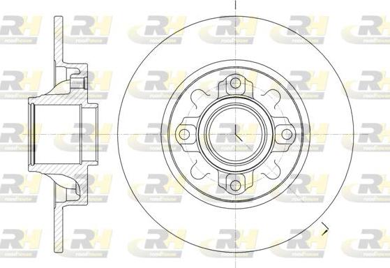 Roadhouse 61060.00 - Гальмівний диск autocars.com.ua