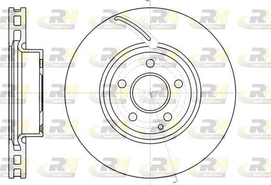 Roadhouse 61067.10 - Гальмівний диск autocars.com.ua